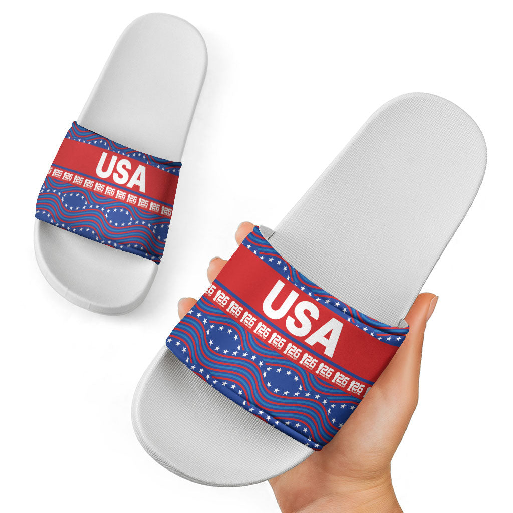 2026 World Football Host Country United States Slide Sandals