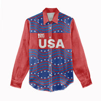 2026 World Football Host Country United States Custom Women Casual Shirt