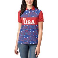 2026 World Football Host Country United States Custom Women Polo Shirt