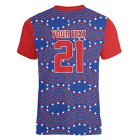2026 World Football Host Country United States Custom Women V-Neck T-Shirt