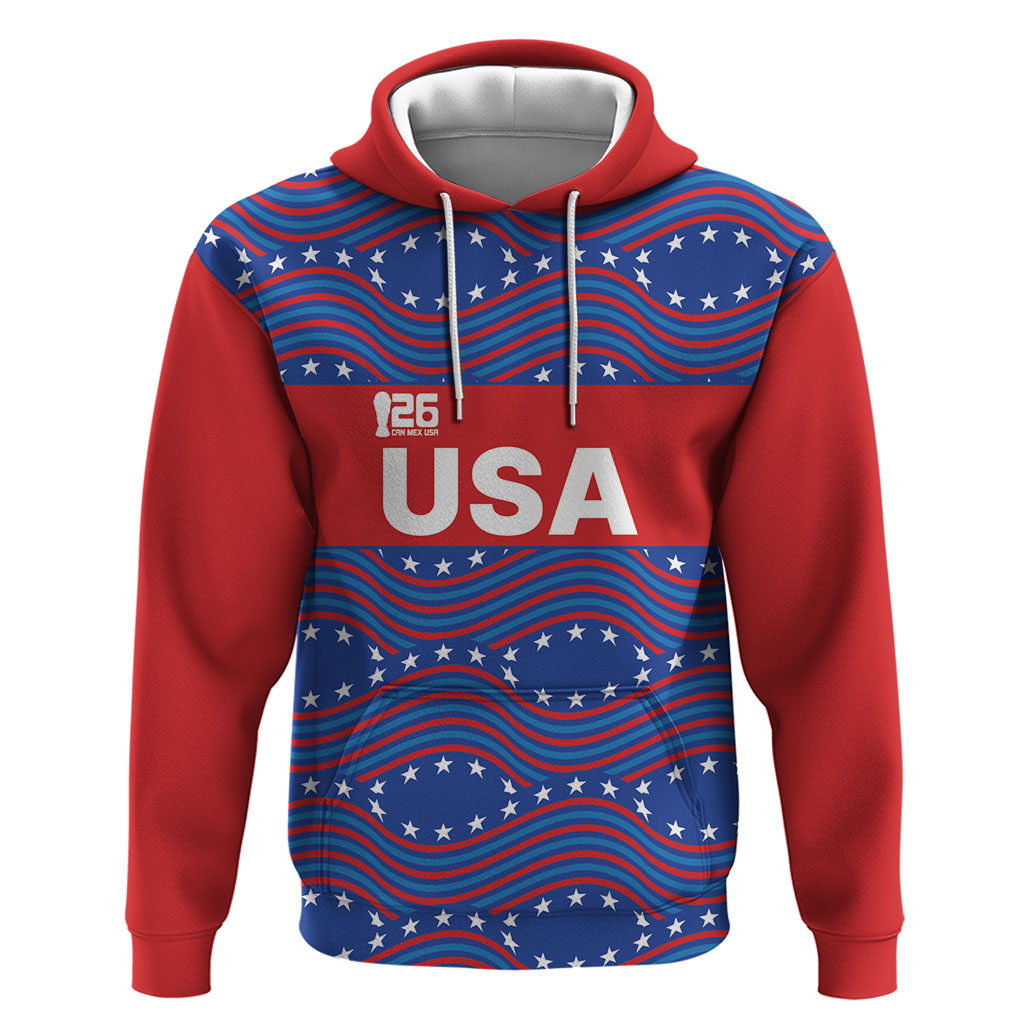 2026 World Football Host Country United States Custom Zip Hoodie