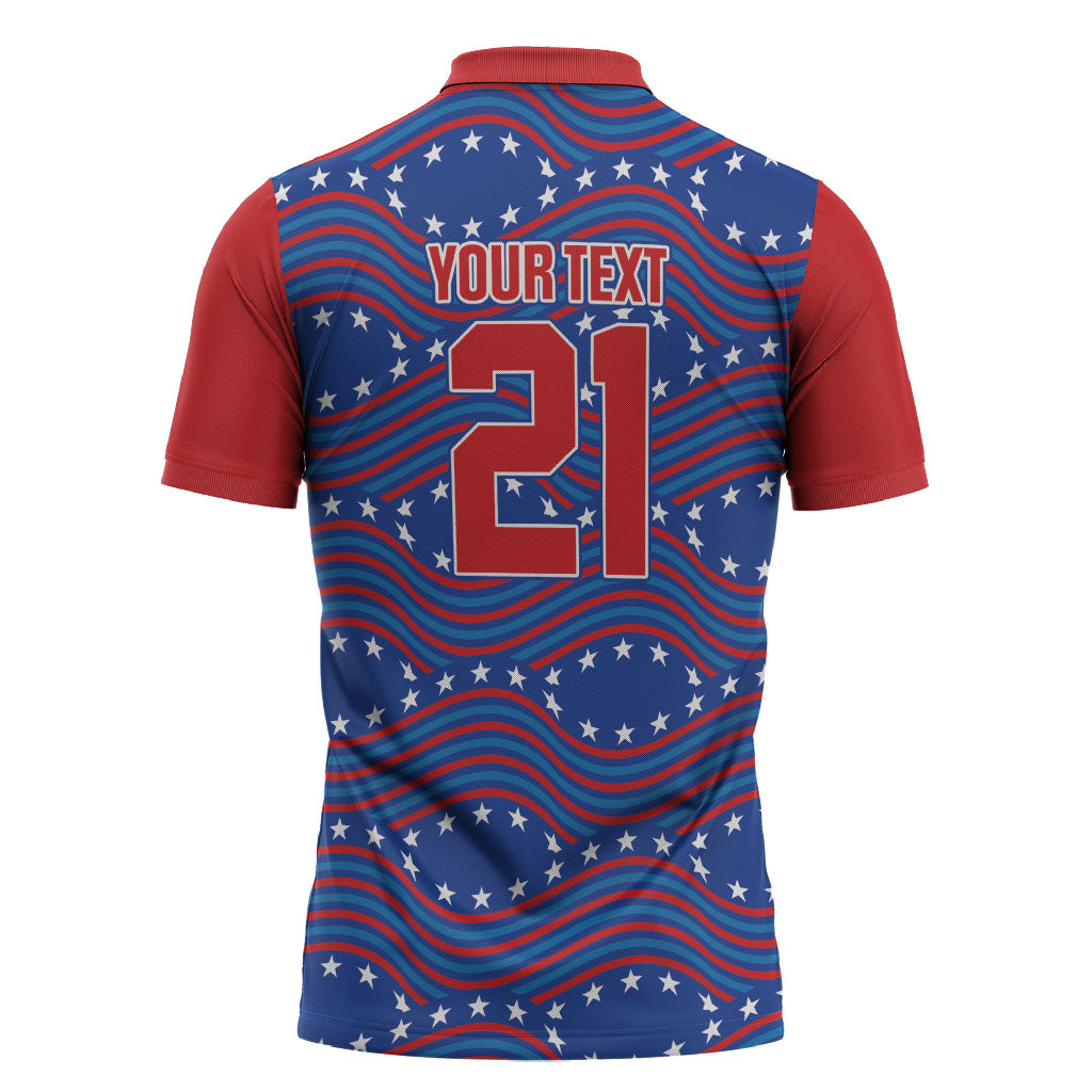 2026 World Football Host Country United States Custom Zipper Polo Shirt