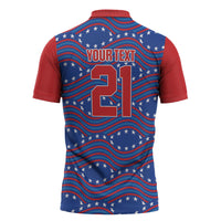 2026 World Football Host Country United States Custom Zipper Polo Shirt