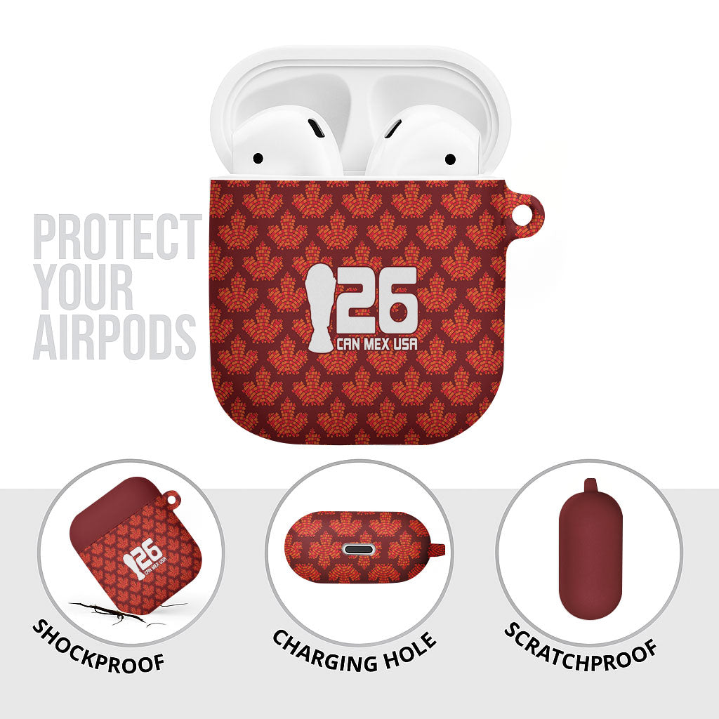 2026 World Football Host Country Canada AirPods Case