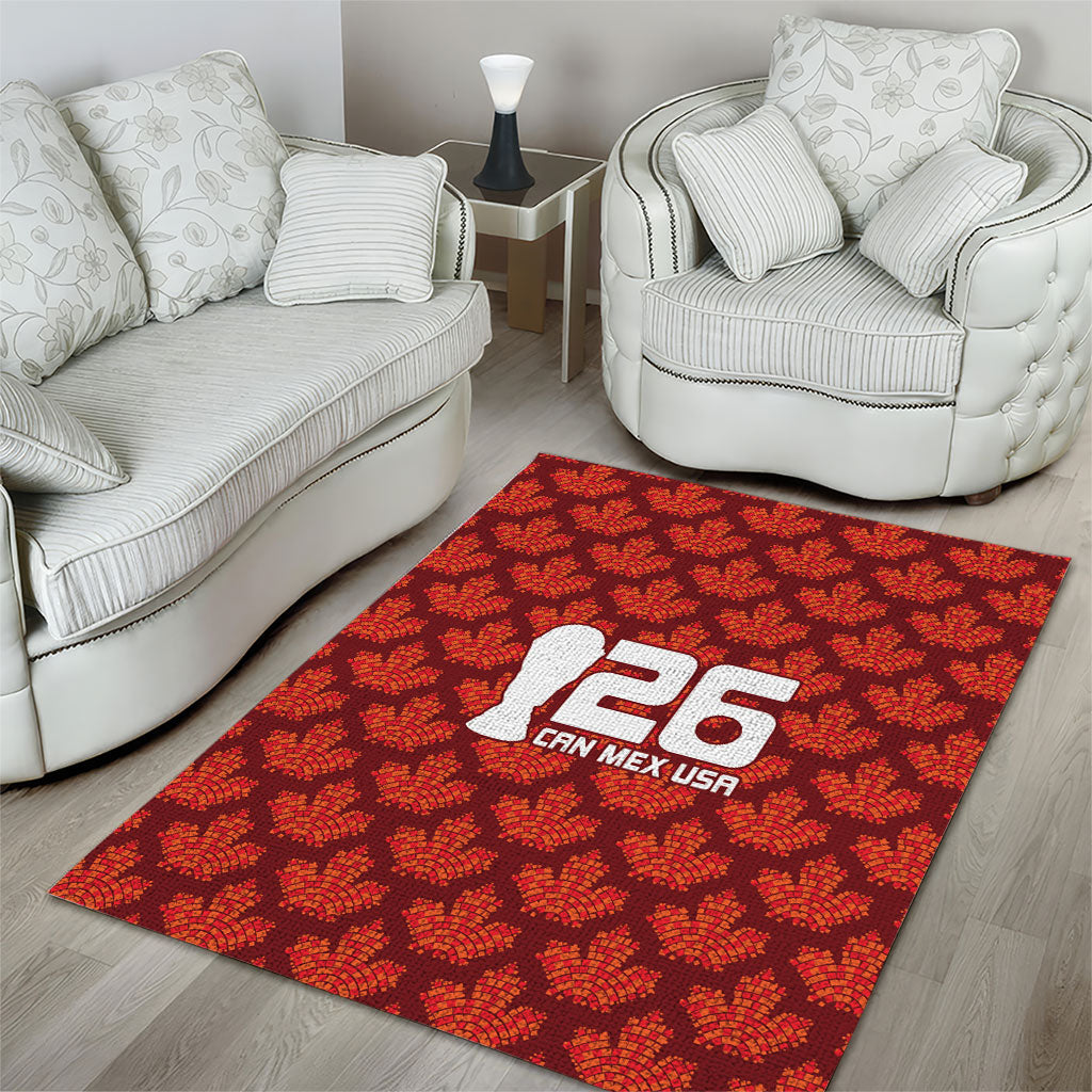 2026 World Football Host Country Canada Area Rug