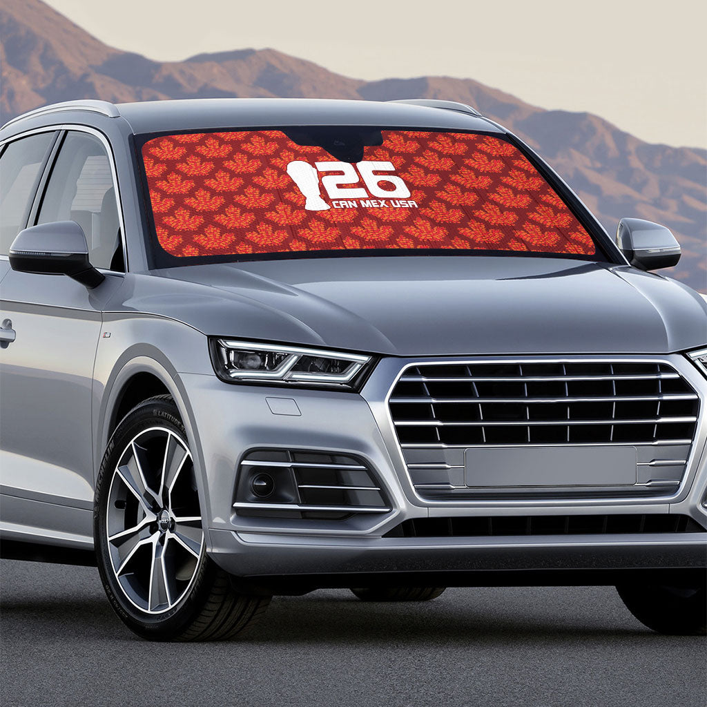 2026 World Football Host Country Canada Auto Sun Shade