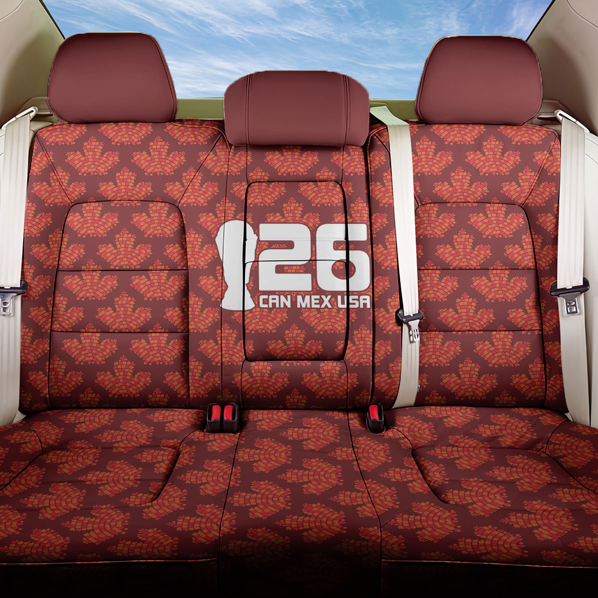 2026 World Football Host Country Canada Back Car Seat Cover