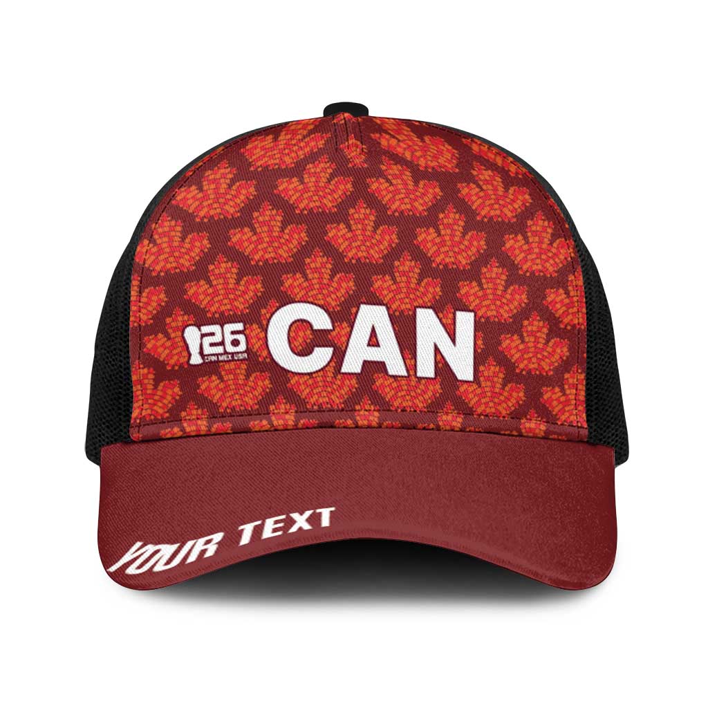 2026 World Football Host Country Canada Personalized Baseball Net Cap