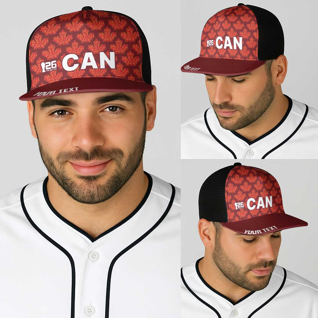 2026 World Football Host Country Canada Personalized Baseball Net Cap