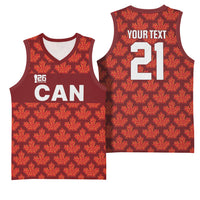2026 World Football Host Country Canada Custom Basketball Jersey