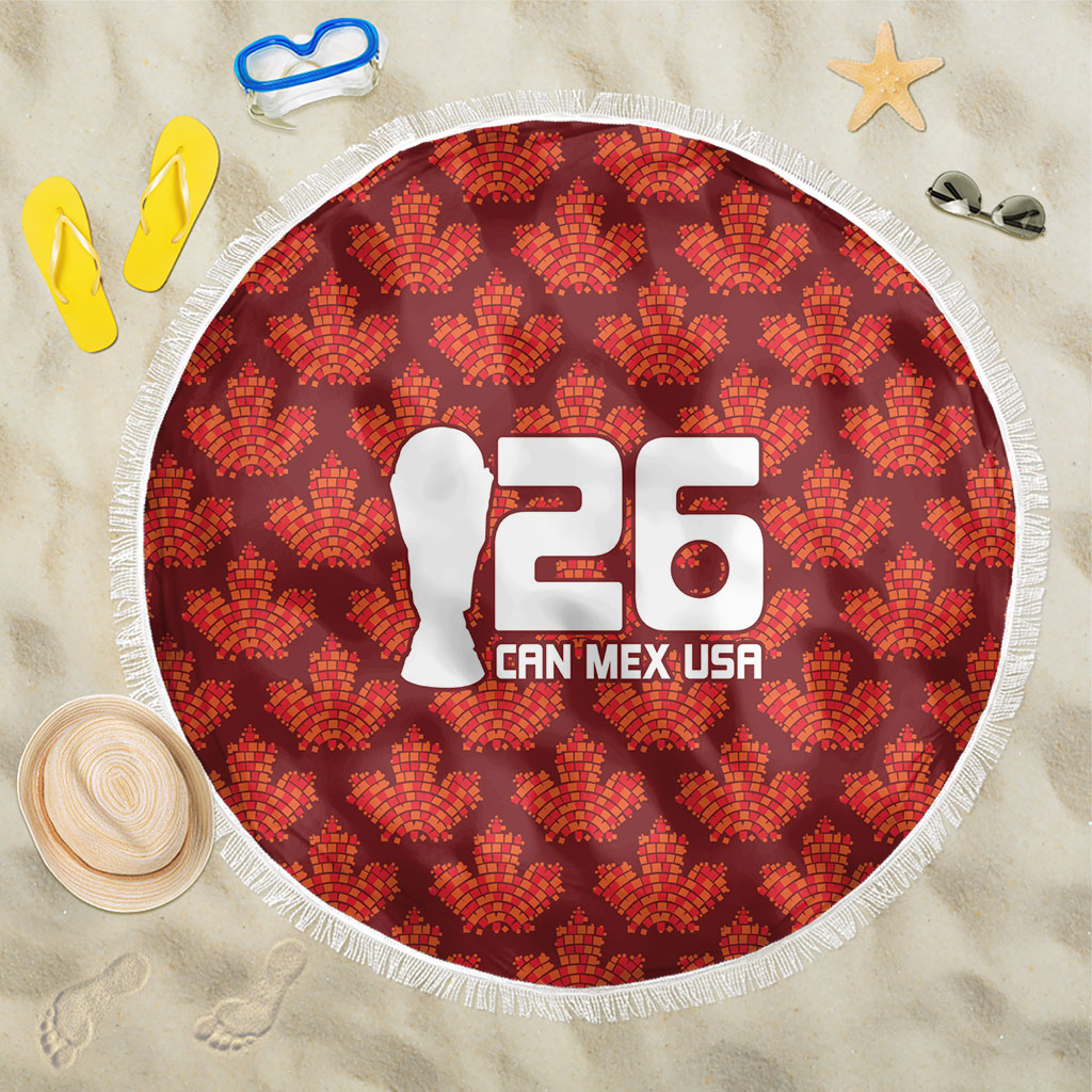 2026 World Football Host Country Canada Beach Blanket