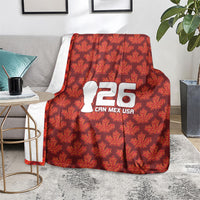 2026 World Football Host Country Canada Blanket