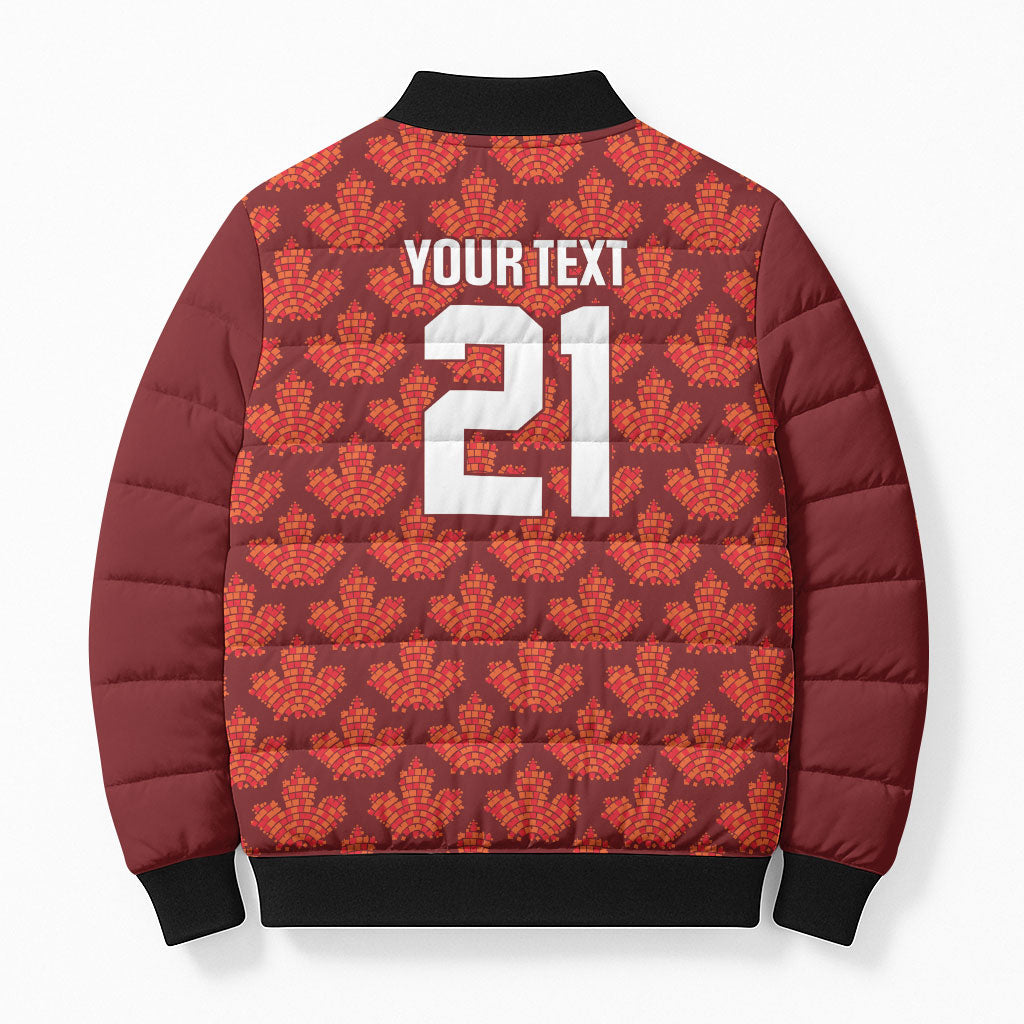 2026 World Football Host Country Canada Custom Bomber Puffer Jacket