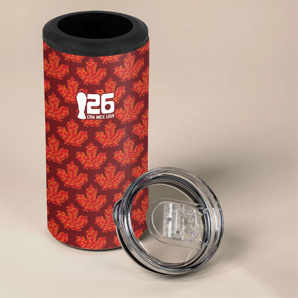 2026 World Football Host Country Canada Custom 4 in 1 Can Cooler Tumbler