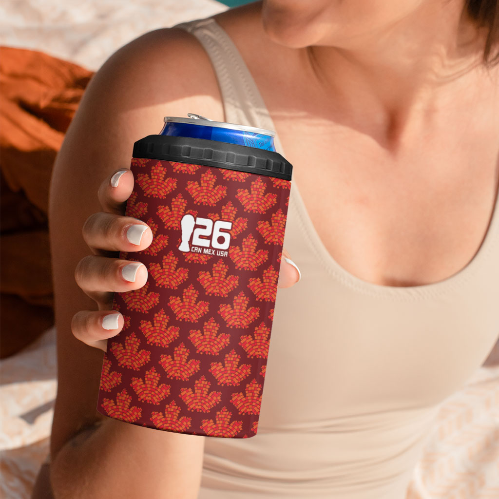 2026 World Football Host Country Canada Custom 4 in 1 Can Cooler Tumbler