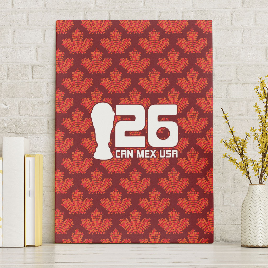 2026 World Football Host Country Canada Canvas Wall Art