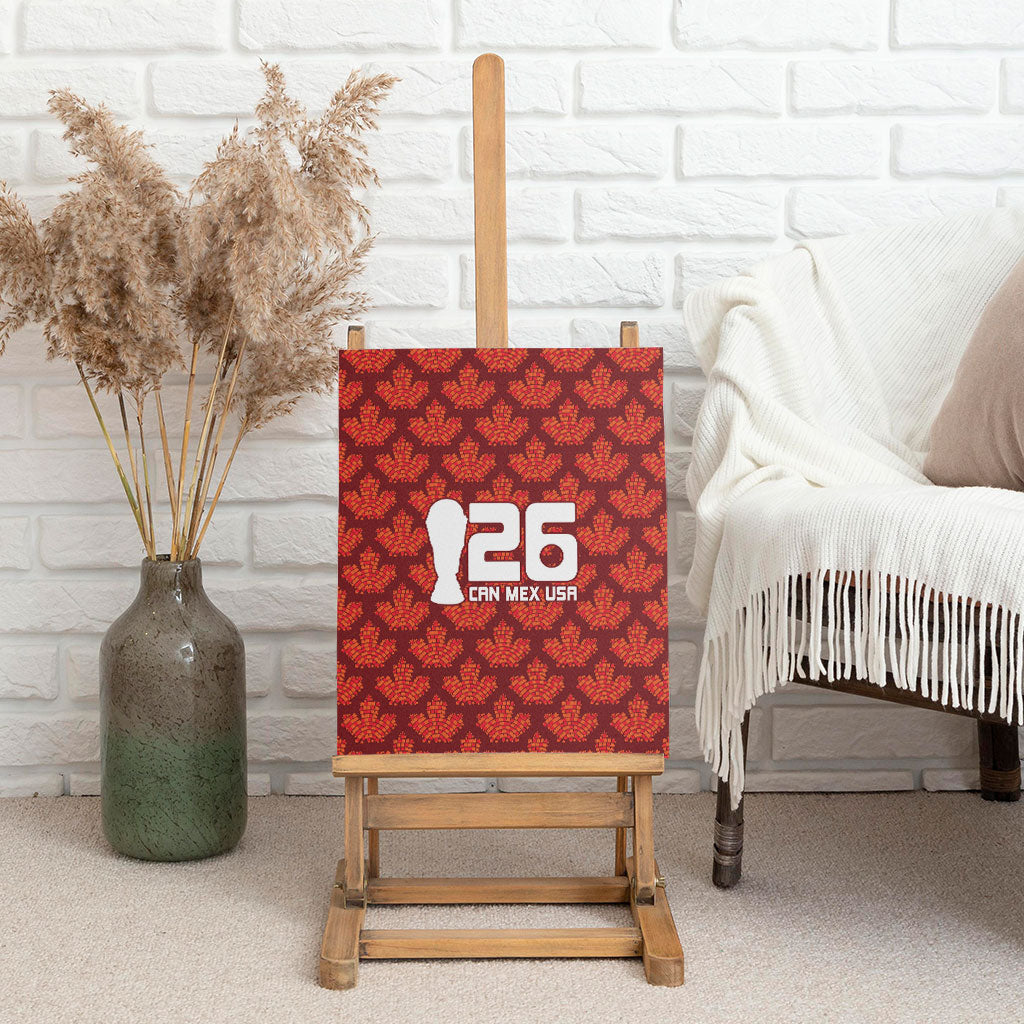 2026 World Football Host Country Canada Canvas Wall Art