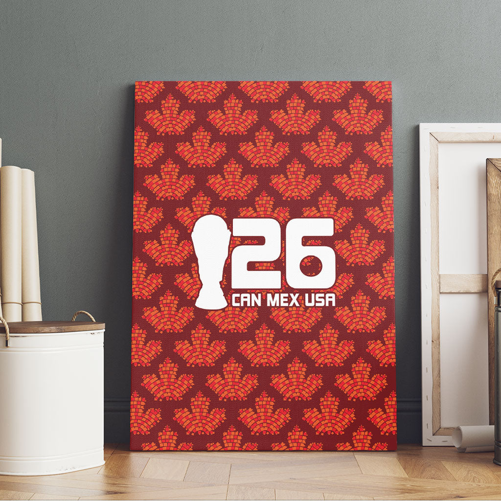 2026 World Football Host Country Canada Canvas Wall Art