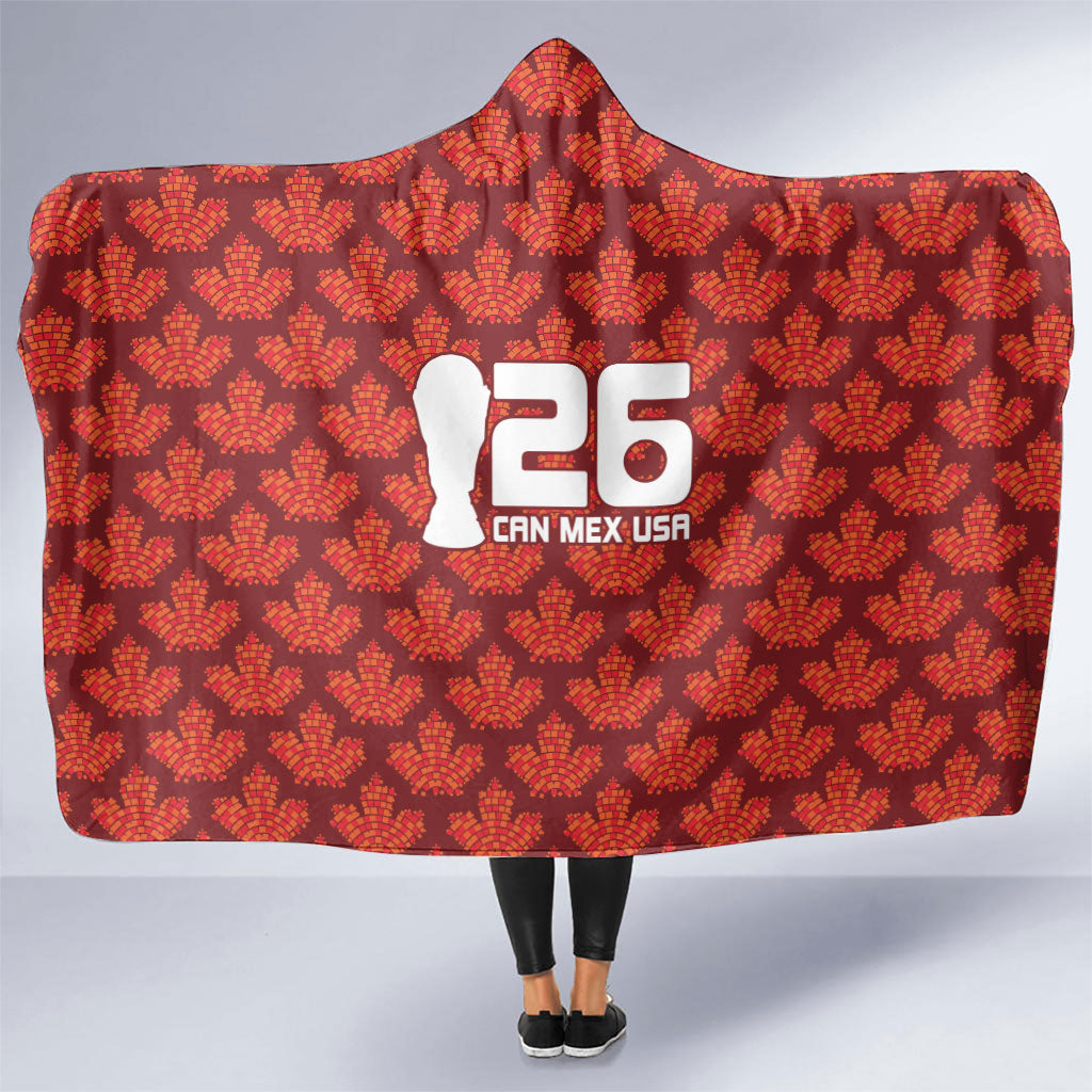 2026 World Football Host Country Canada Hooded Blanket