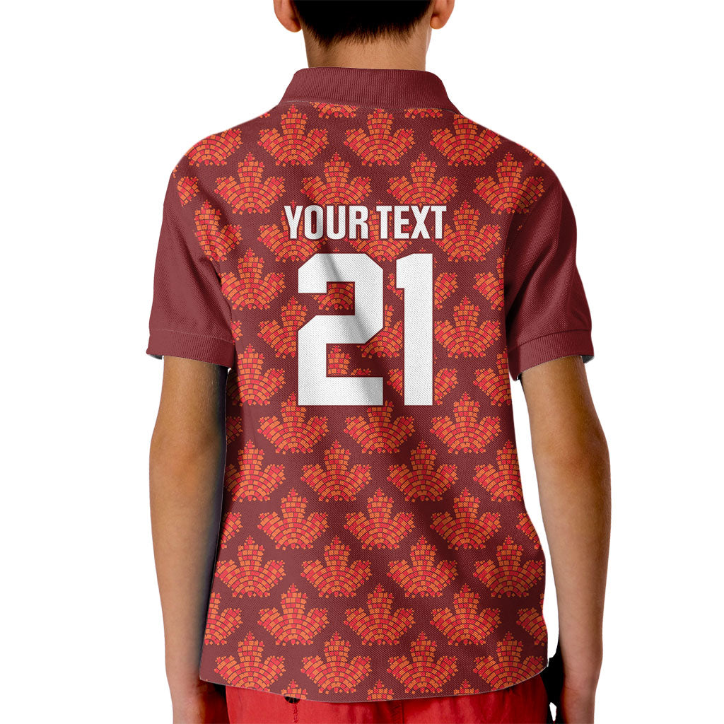 2026 World Football Host Country Canada Custom Kid Polo Shirt