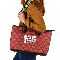 2026 World Football Host Country Canada Leather Tote Bag