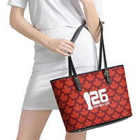 2026 World Football Host Country Canada Leather Tote Bag