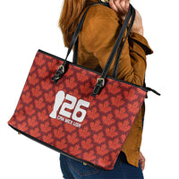 2026 World Football Host Country Canada Leather Tote Bag