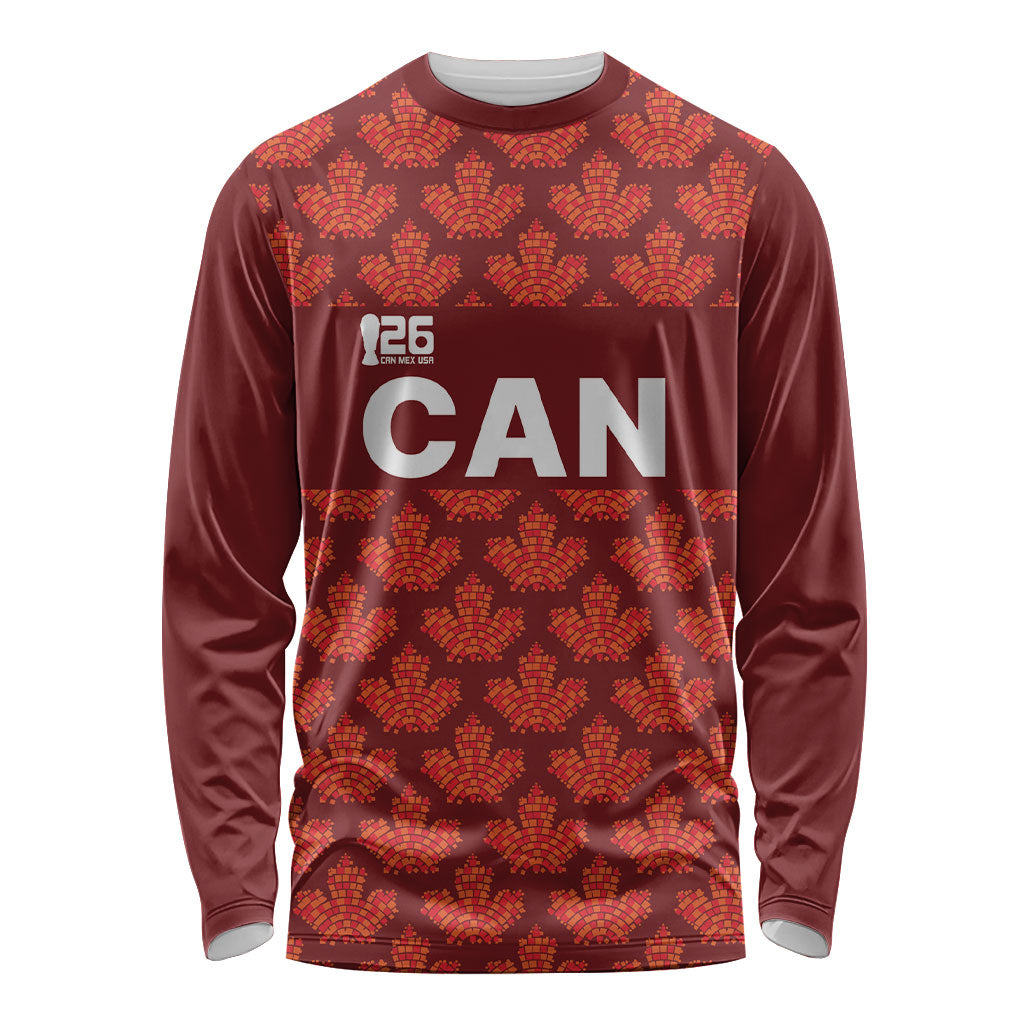 2026 World Football Host Country Canada Custom Long Sleeve Shirt