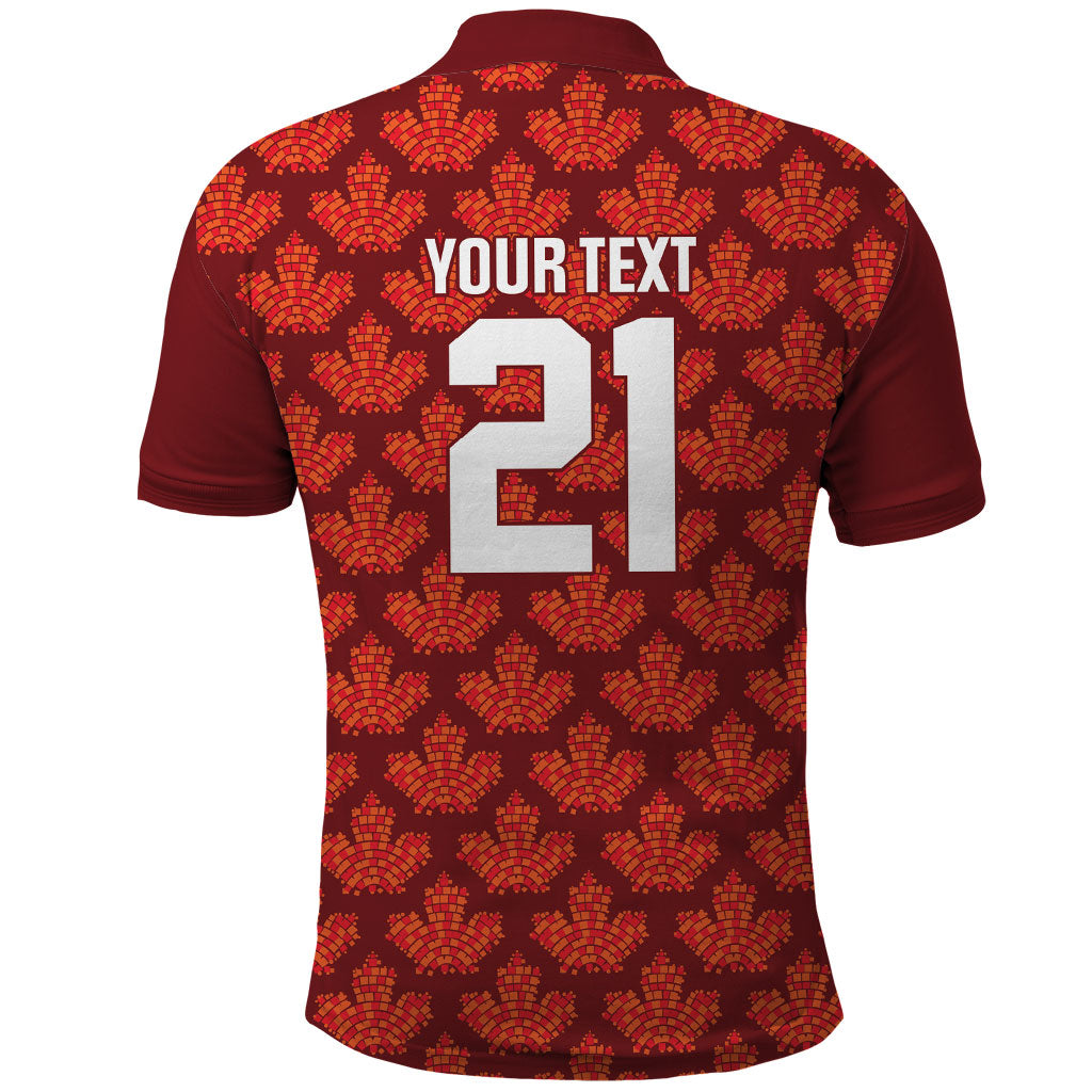 2026 World Football Host Country Canada Custom Polo Shirt