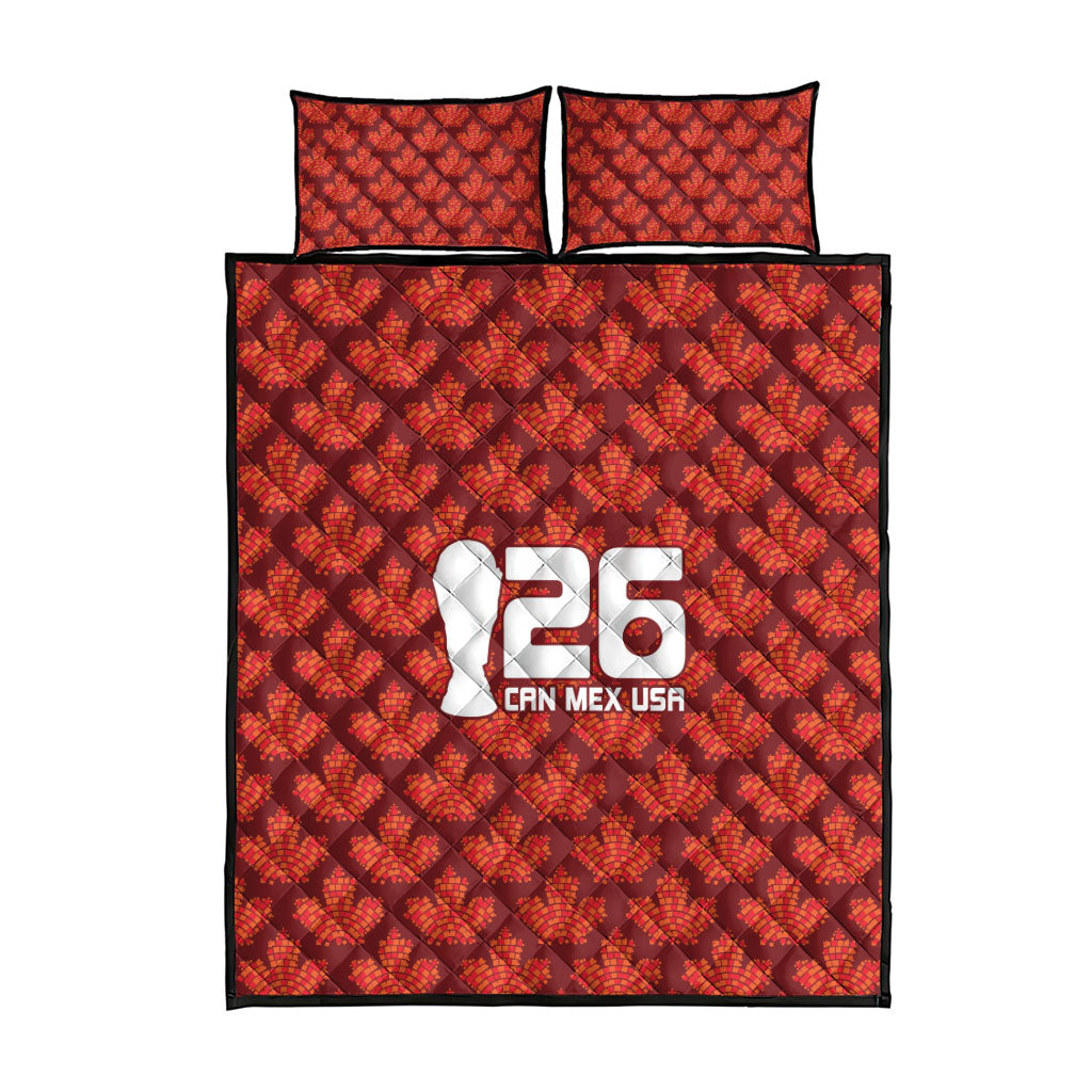 2026 World Football Host Country Canada Quilt Bed Set
