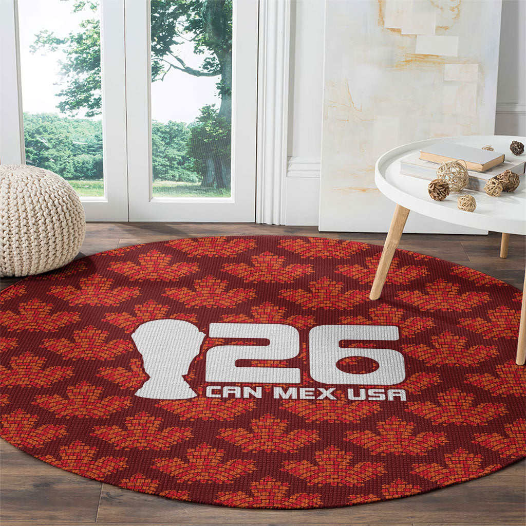 2026 World Football Host Country Canada Round Carpet