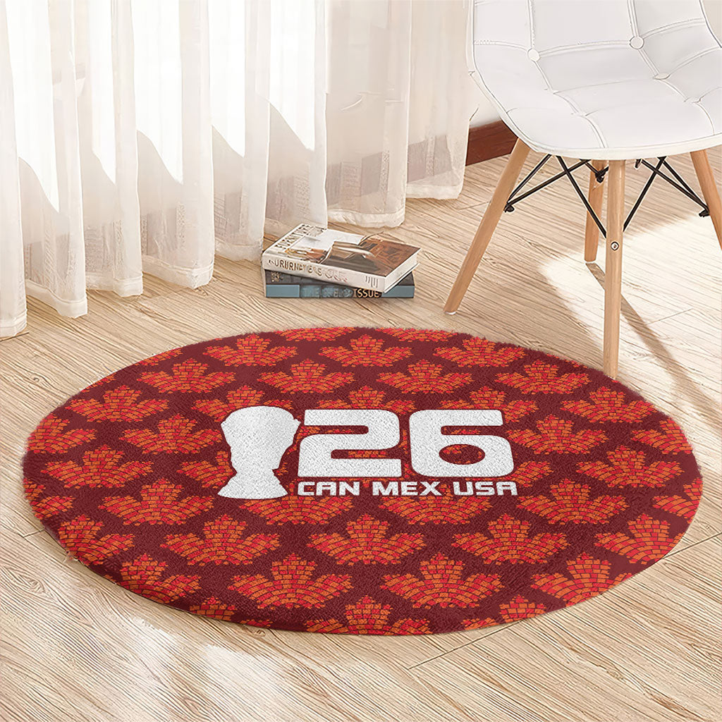 2026 World Football Host Country Canada Round Carpet