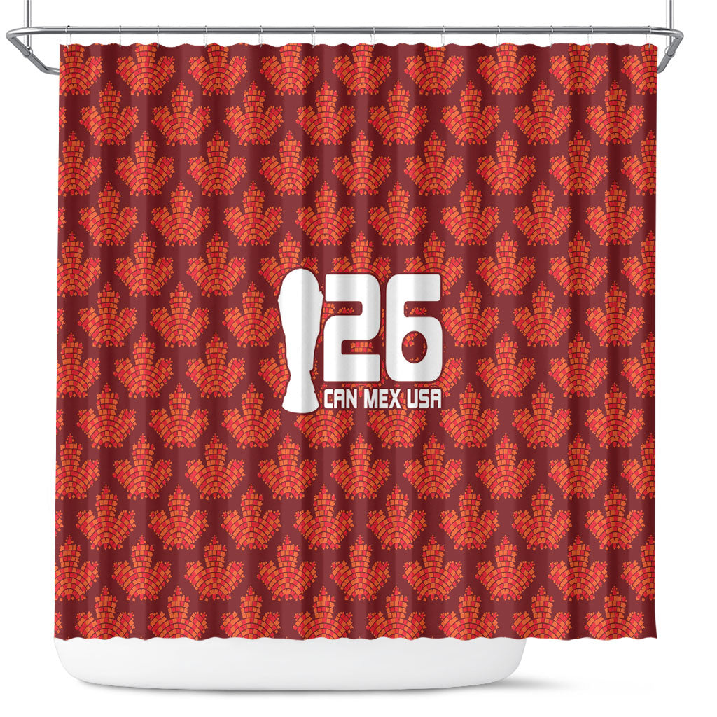 2026 World Football Host Country Canada Shower Curtain