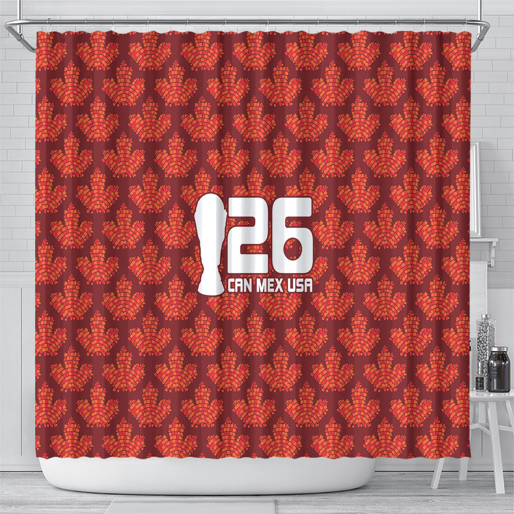 2026 World Football Host Country Canada Shower Curtain