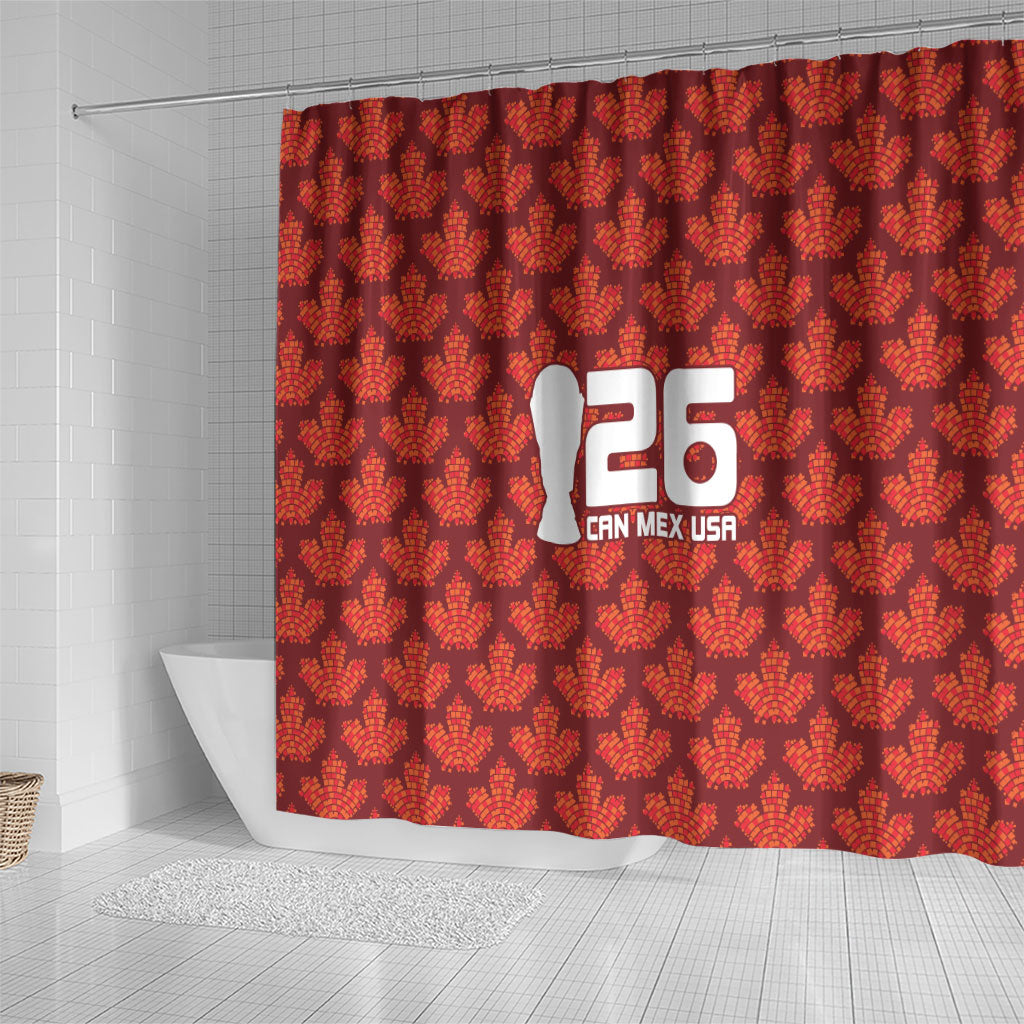 2026 World Football Host Country Canada Shower Curtain