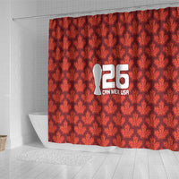 2026 World Football Host Country Canada Shower Curtain