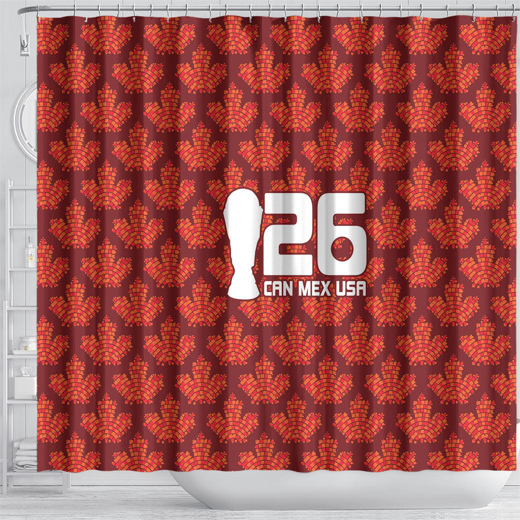 2026 World Football Host Country Canada Shower Curtain