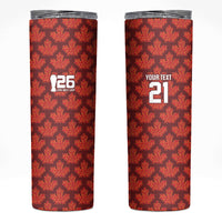 2026 World Football Host Country Canada Custom Skinny Tumbler