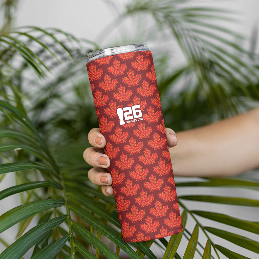 2026 World Football Host Country Canada Custom Skinny Tumbler