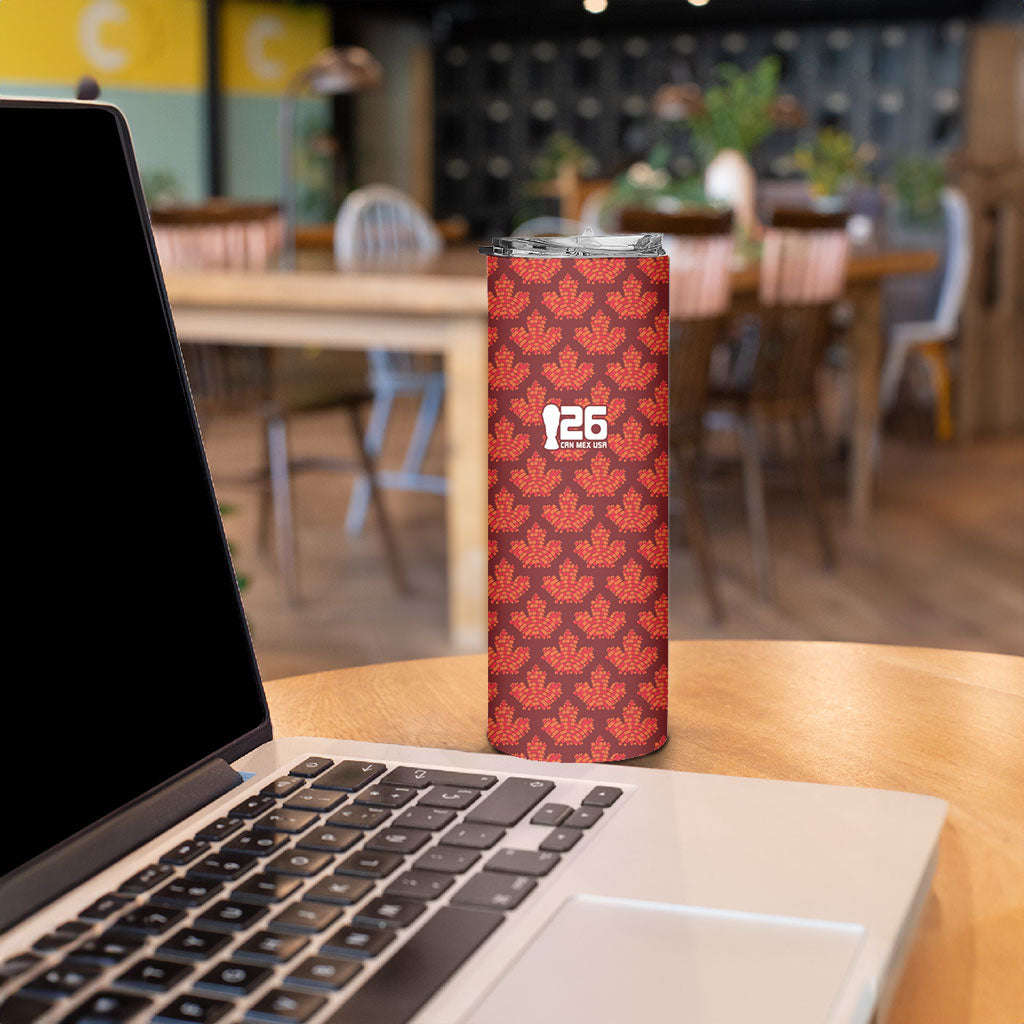 2026 World Football Host Country Canada Custom Skinny Tumbler