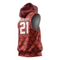 2026 World Football Host Country Canada Custom Sleeveless Hoodie