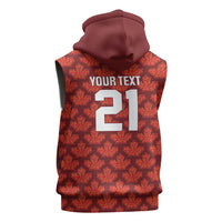 2026 World Football Host Country Canada Custom Sleeveless Zip Hoodie