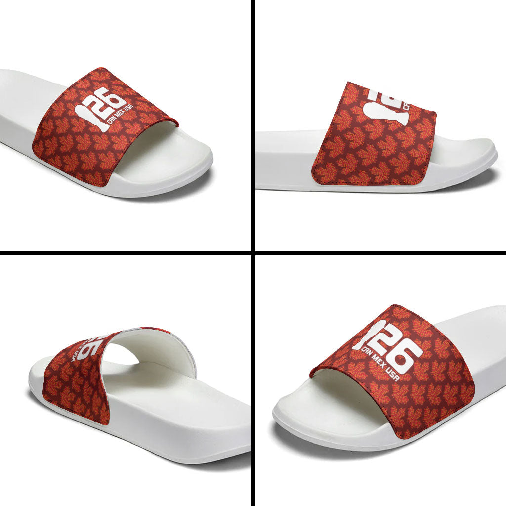 2026 World Football Host Country Canada Slide Sandals