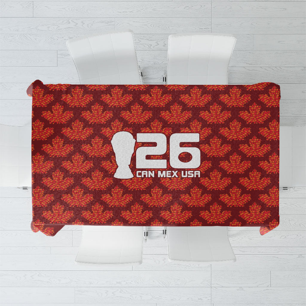 2026 World Football Host Country Canada Tablecloth