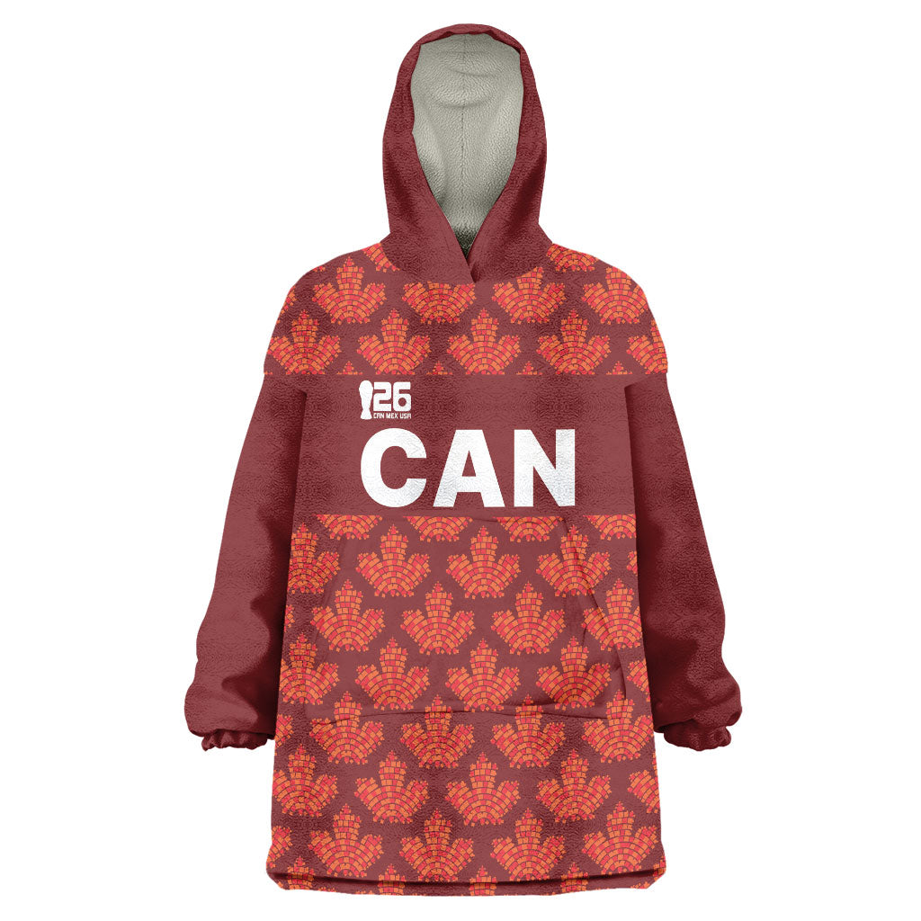 2026 World Football Host Country Canada Custom Wearable Blanket Hoodie