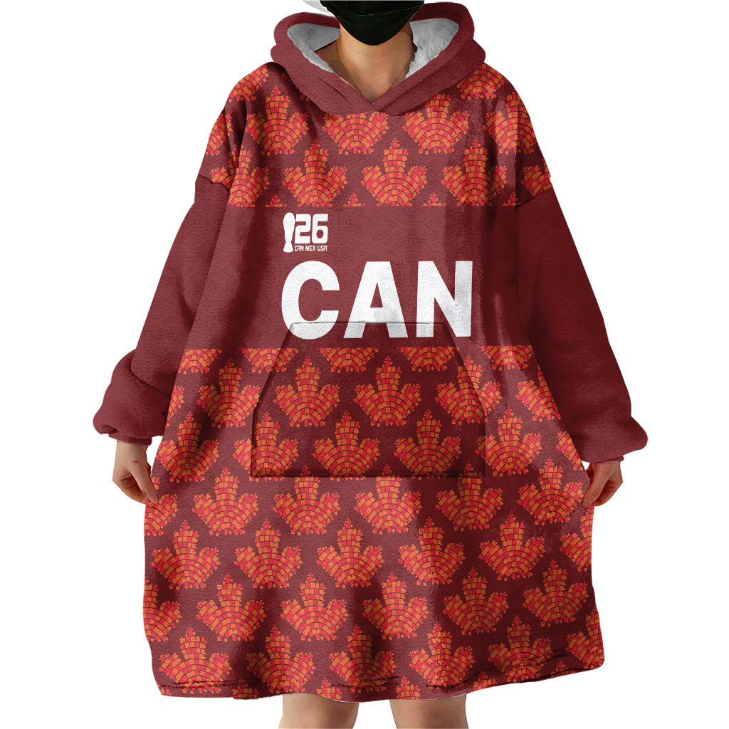 2026 World Football Host Country Canada Custom Wearable Blanket Hoodie