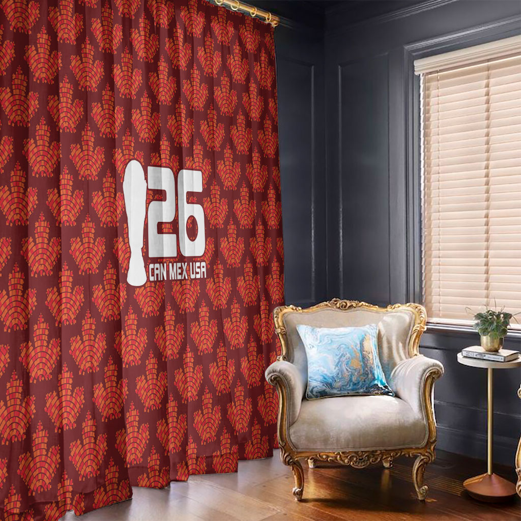 2026 World Football Host Country Canada Window Curtain