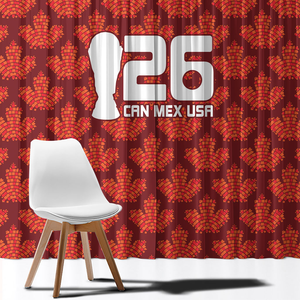 2026 World Football Host Country Canada Window Curtain