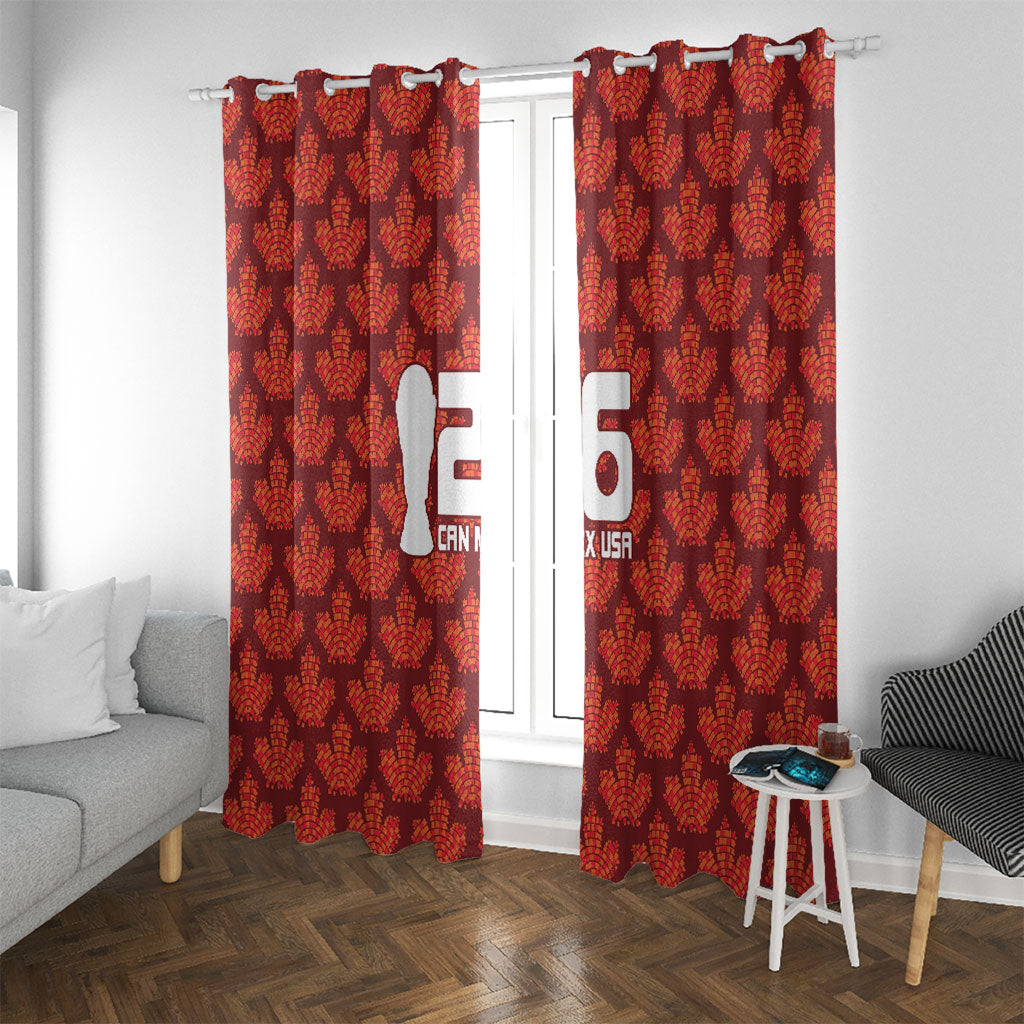2026 World Football Host Country Canada Window Curtain