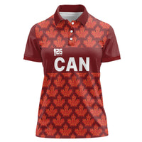 2026 World Football Host Country Canada Custom Women Polo Shirt